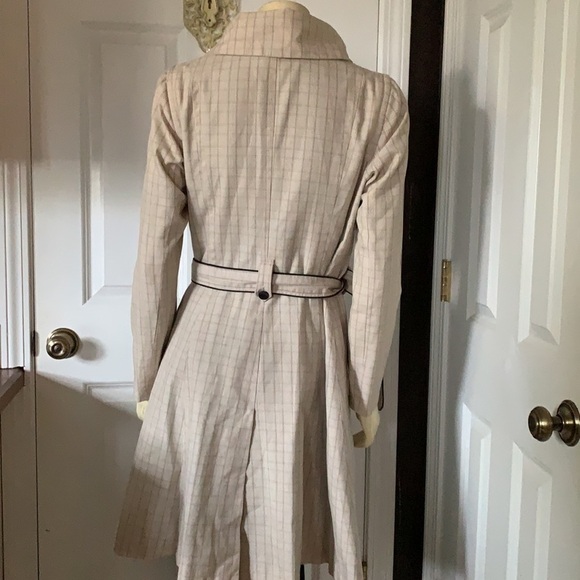 Soia & Kyo Beige Trench Coat with Black Accents - Picture 7 of 13